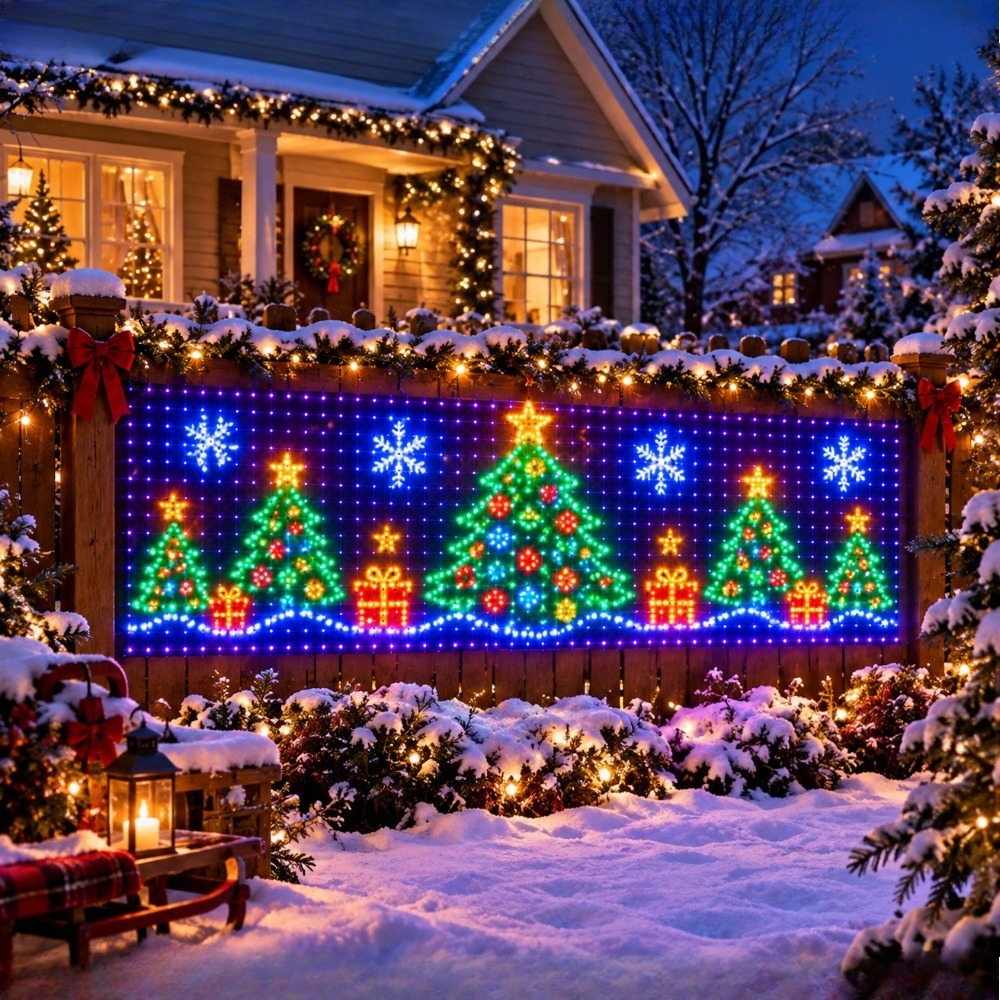 Lighting - Christmas Gift Pattern Net Lights Set