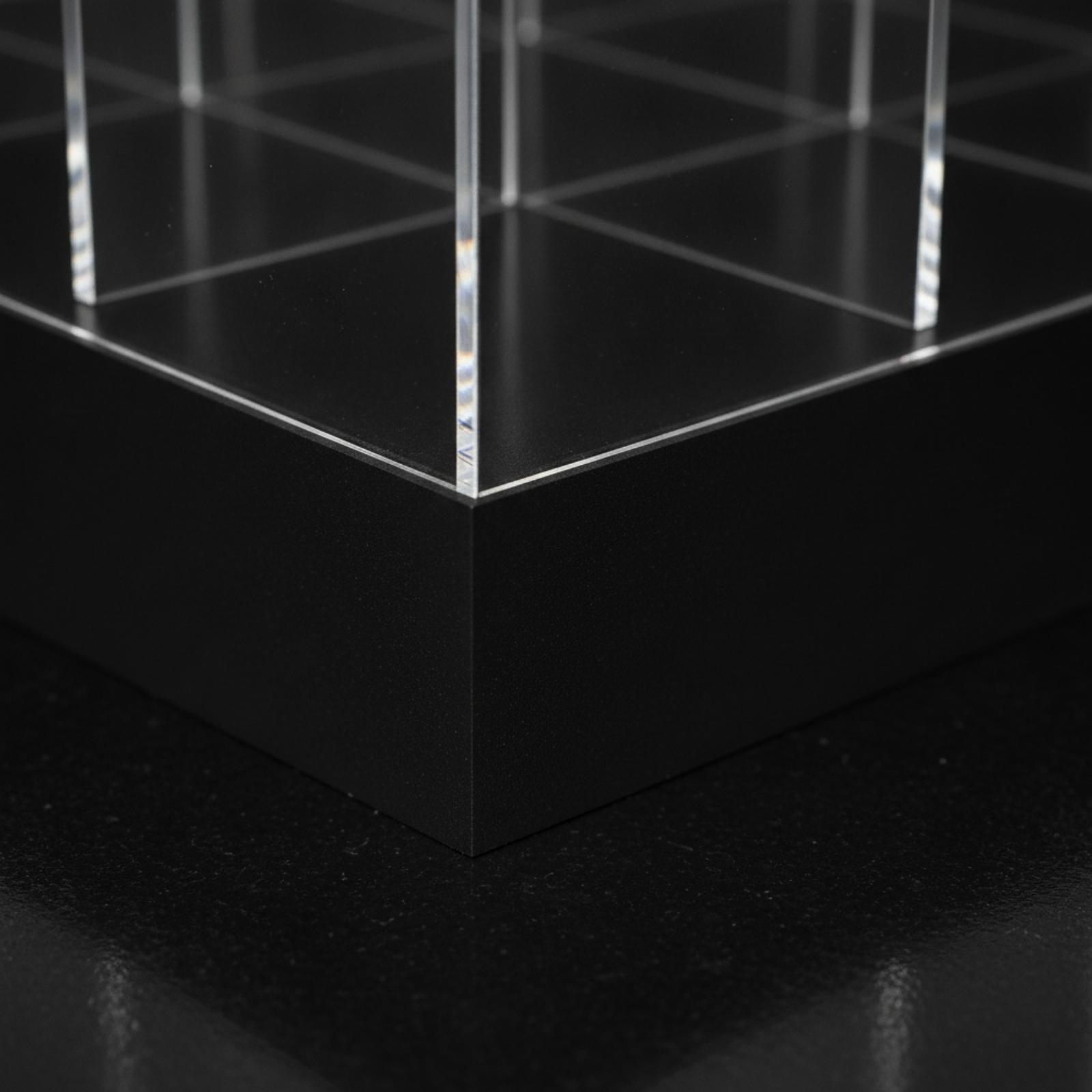 Storage & Organization - Compartmentalized Card Display Box Open-No-Lid Acrylic
