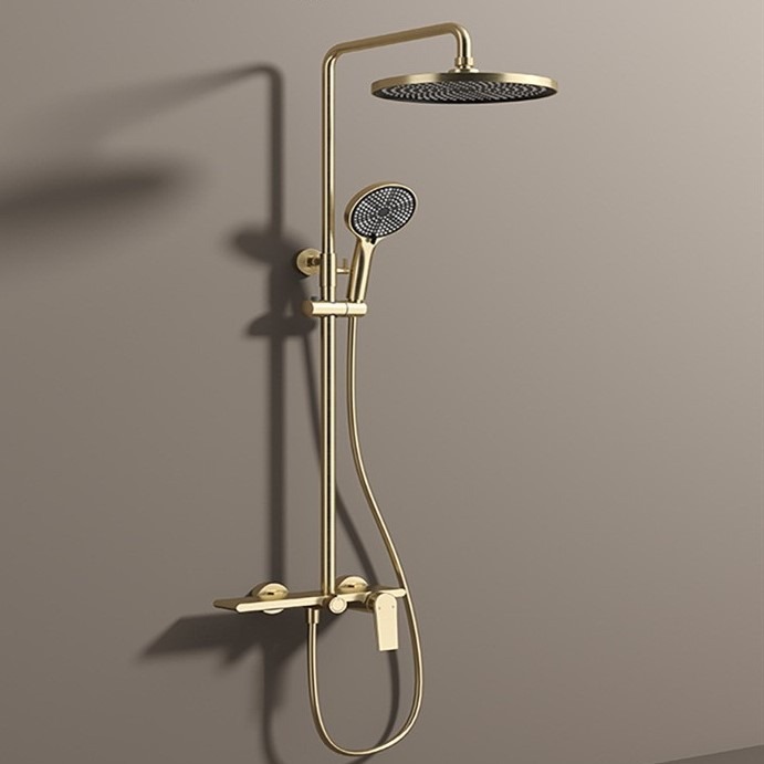 High Pressure Shower Head Handheld - Shower Set, Hot Cold Mixer, Rainfall