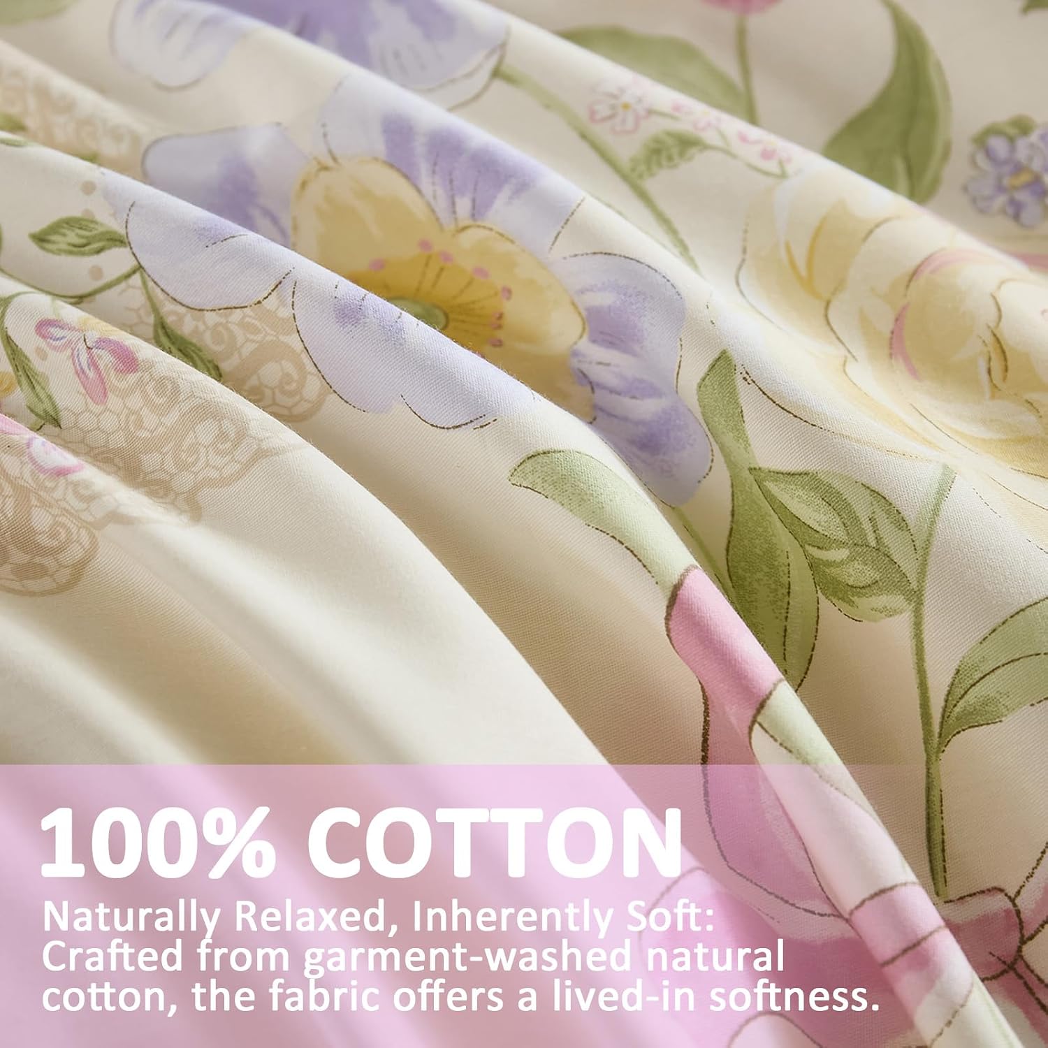 Floral Duvet Cover Queen/King  - Aesthetic Floral Duvet Cover recension och pris