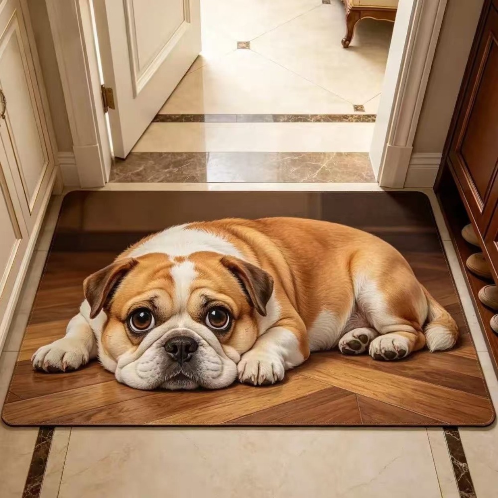 Fun Non-slip Dog Pattern Doorm - Quick Dry Diatomite Bath Mat recension och pris