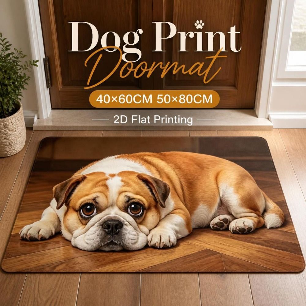 Fun Non-slip Dog Pattern Doorm - Quick Dry Diatomite Bath Mat recension och pris
