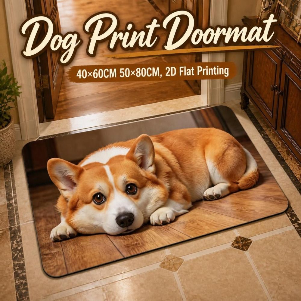 Fun Non-slip Dog Pattern Doorm - Quick Dry Diatomite Bath Mat recension och pris