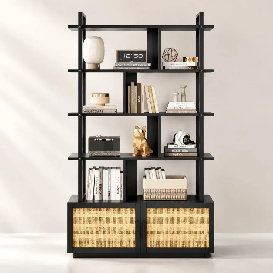 5-Tier Rattan Bookshelf with S - Storage & Organization recension och pris