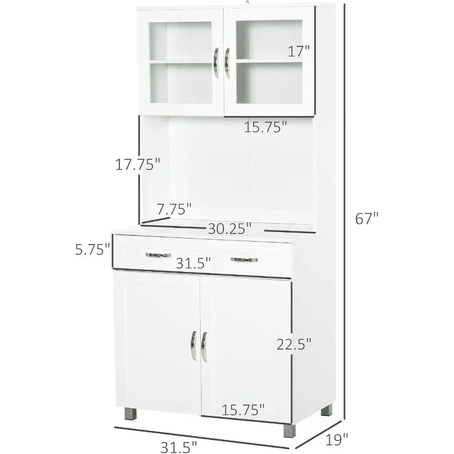 67 Pantry Cabinet Kitchen Hutc - Storage & Organization recension och pris