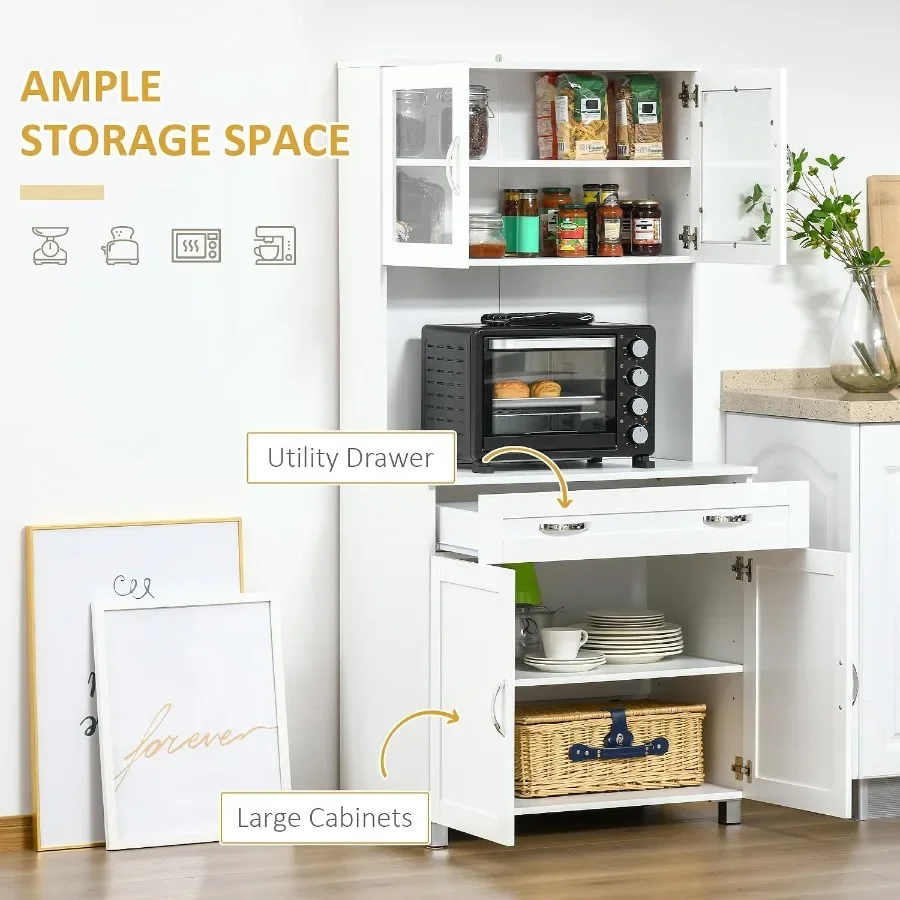 67 Pantry Cabinet Kitchen Hutc - Storage & Organization recension och pris