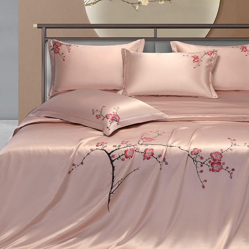 25mm Mulberry Silk Flowers Bed - Aesthetic Floral Duvet Cover recension och pris