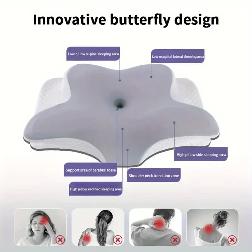 Memory Foam Pillows Butterfly  - Memory Foam Orthopedic Pillow Neck Pain recension och pris