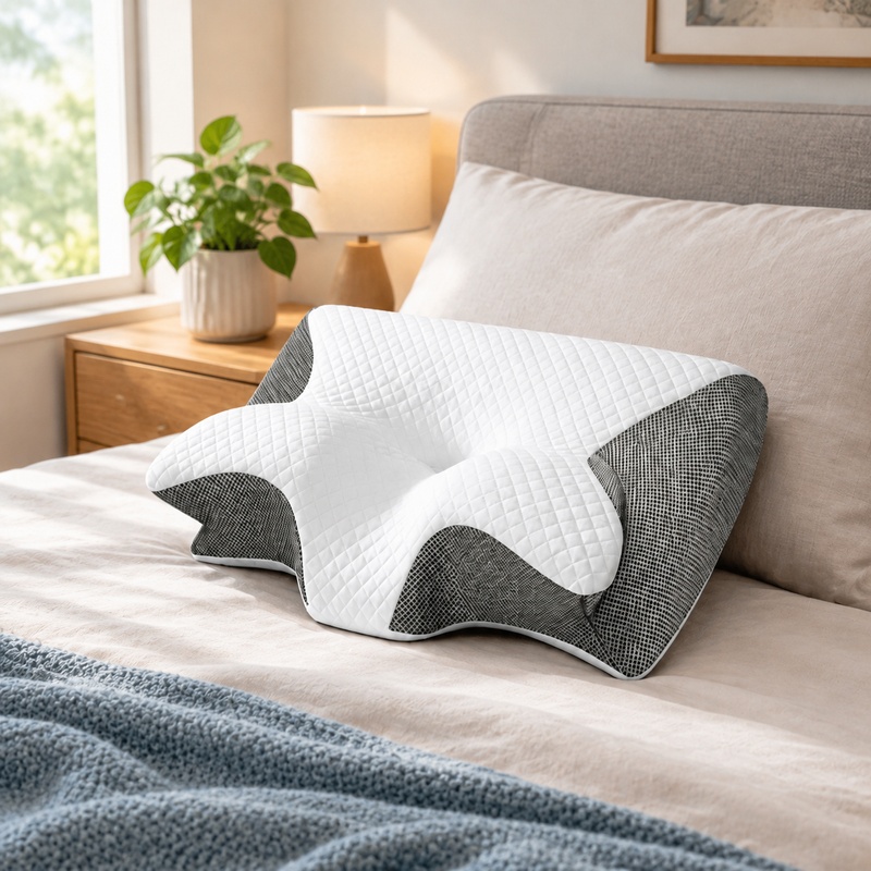 Breathable Orthopedic Memory F - Memory Foam Orthopedic Pillow Neck Pain recension och pris