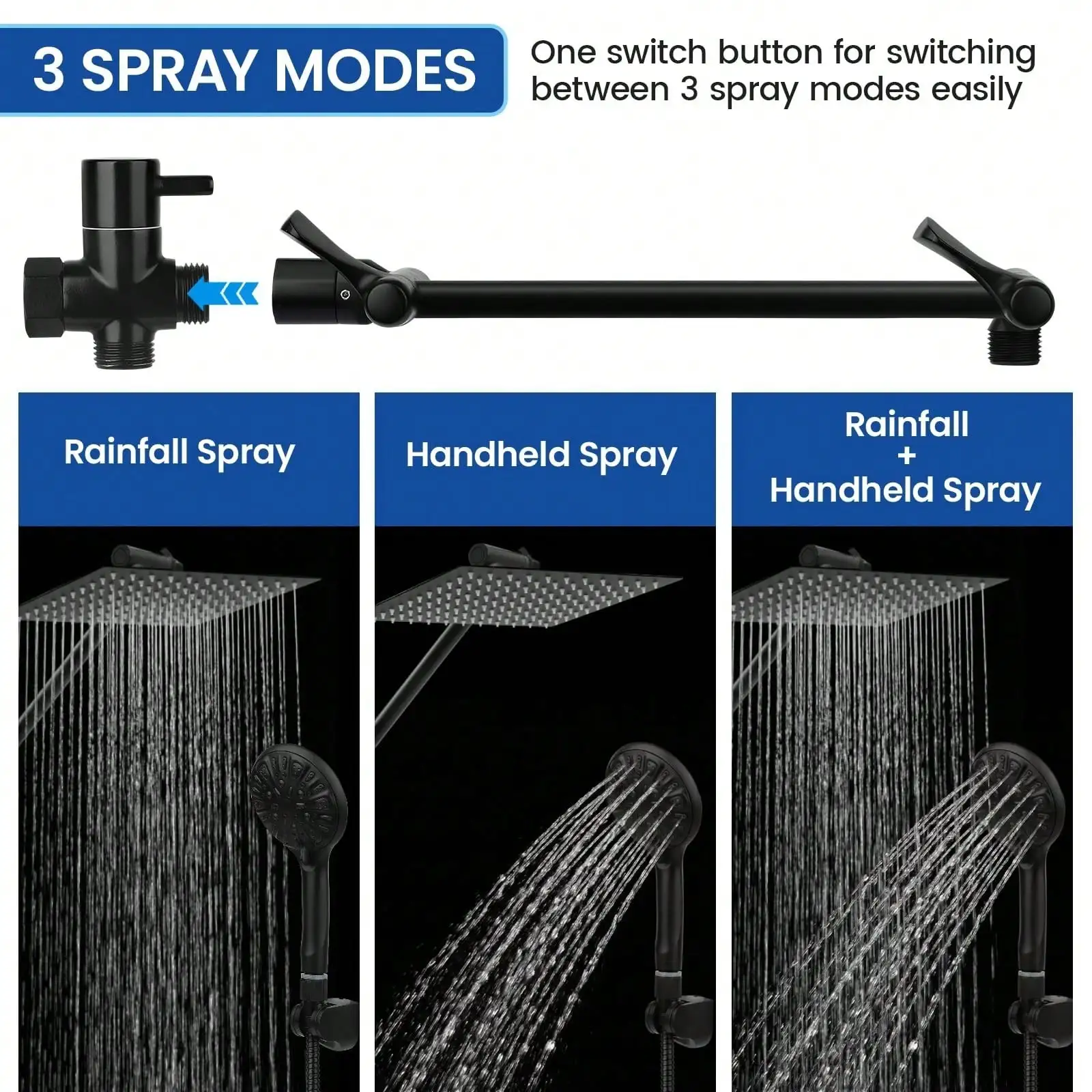 Dual Shower Head With Handheld - High Pressure Shower Head Handheld recension och pris