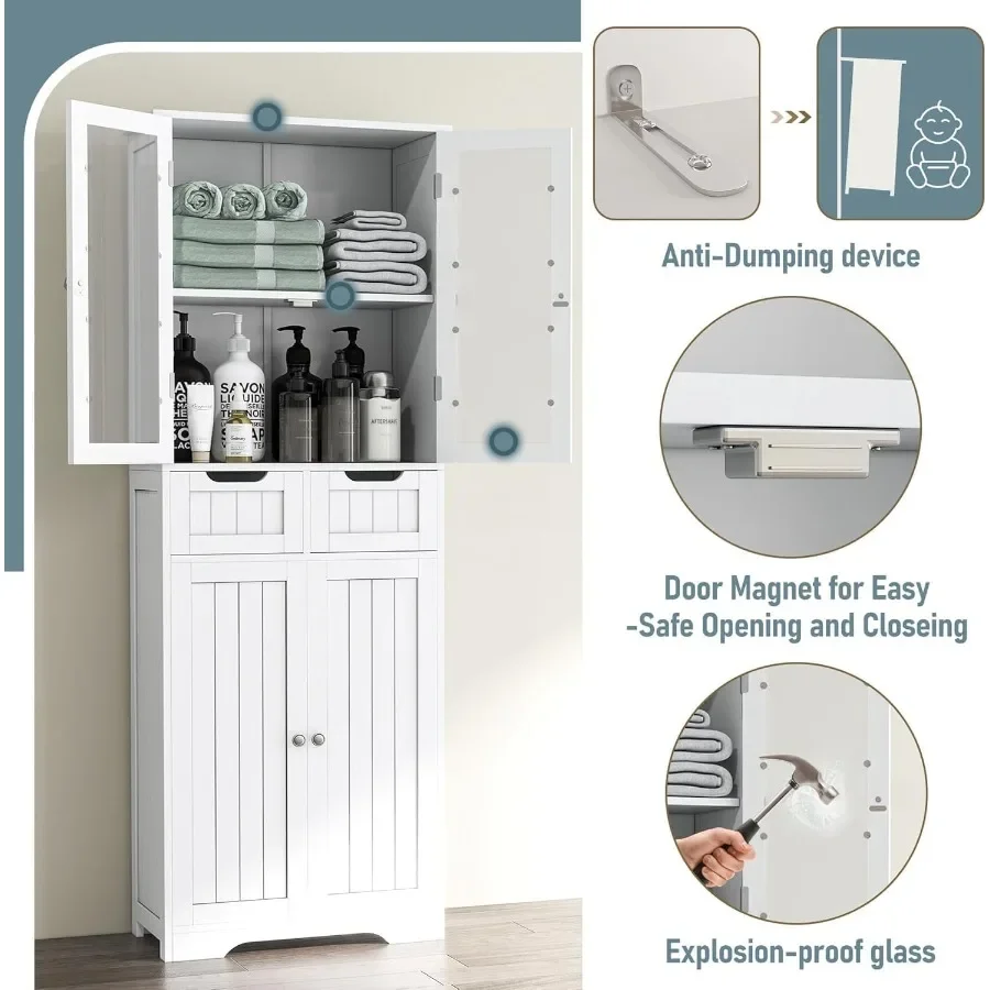 67 Tall Bathroom Storage Cabin - Storage & Organization recension och pris
