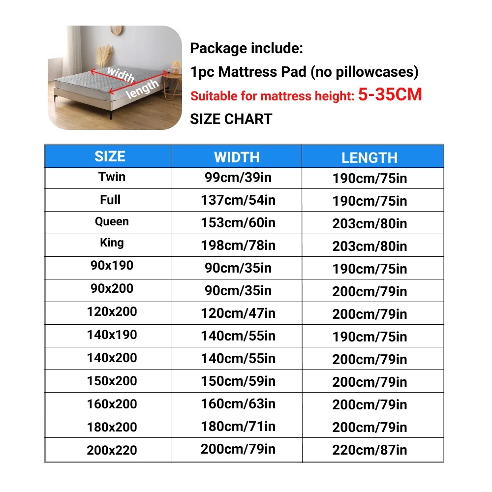 1pc Multi-Color Four-Corner El - Waterproof Mattress Protector Breathable recension och pris