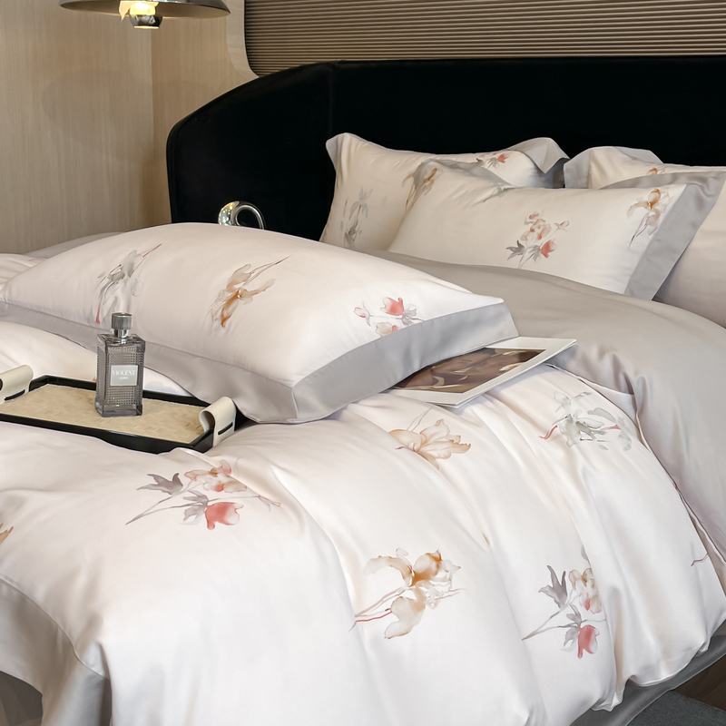 Flowers Printing Bedding Set L - Aesthetic Floral Duvet Cover recension och pris